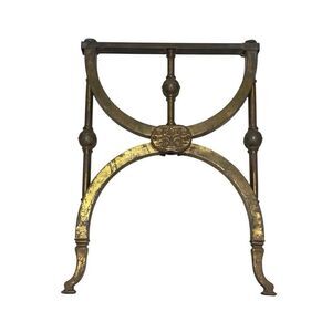 Antique Victorian Metal Bench Sides Legs Parts